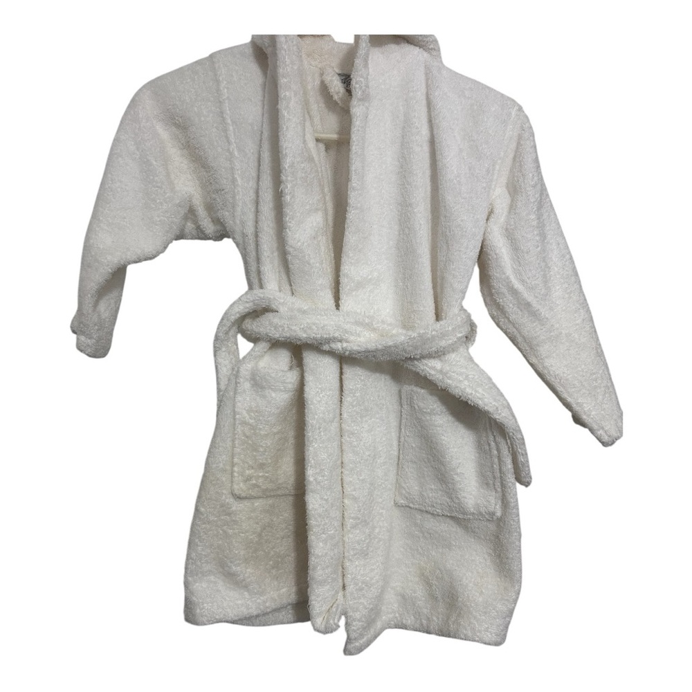 Cozy White Kids Pajama Robe